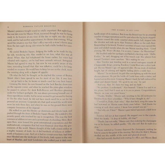 The Woman in His Life by Barbara Taylor Bradford – G+ Romance Hardcover - Picture 10 of 10